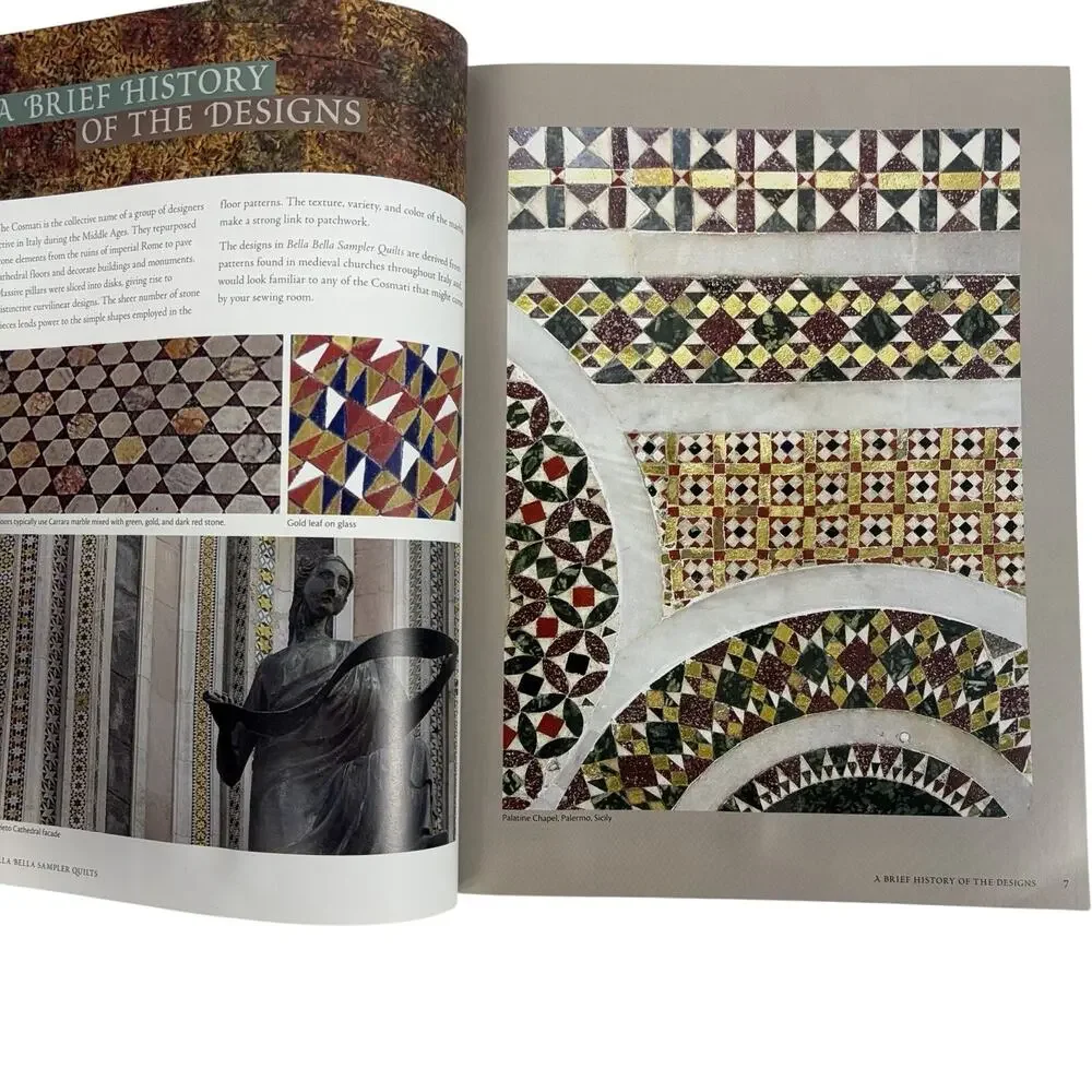 Bella Bella Sampler Quilts Book By Nora McMeeking Inspired By Italian Marble